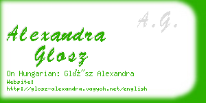 alexandra glosz business card